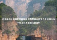 恋爱期间分手后如何要回来,我帮女朋友还了几千信用卡分手后怎样才能把钱要回来