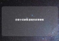 恋爱小说剧情,雷雨的故事梗概