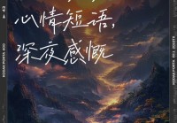 深夜情感说说心情短语，治愈你的孤独与思念