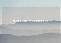 租大巴多少钱,不同车型价格差多少？