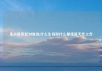 生肖星座配对查询,什么生肖和什么星座是天作之合
