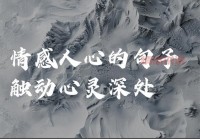 感情感悟说说心情短语：温暖心灵的情感瞬间