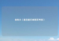金和火（是否能打破现实考验）