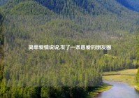 简单爱情说说,发了一条恩爱的朋友圈