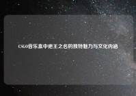 CSGO音乐盒中疤王之名的独特魅力与文化内涵