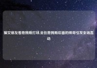 骗女朋友看詹姆斯打球,坐在詹姆斯后面的帅哥引发全场轰动