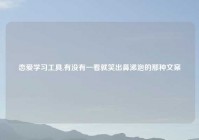恋爱学习工具,有没有一看就笑出鼻涕泡的那种文案