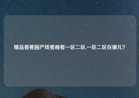 精品香蕉国产线看观看一区二区,一区二区在哪儿？