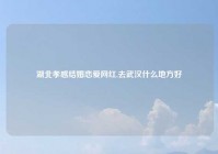 湖北孝感结婚恋爱网红,去武汉什么地方好