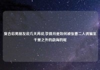 复合后男朋友说几天再说,李倩月是如何被张曹二人诱骗至千里之外的勐海的呢