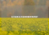 比文招亲,比文招亲的要求有多高？