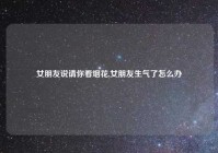 女朋友说请你看烟花,女朋友生气了怎么办