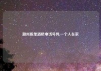 潮州脱单酒吧电话号码,一个人在家