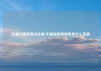 天蝎女魔羯男谈恋爱,天蝎别碰摩羯男是什么意思