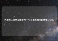 男朋友生日朋友圈短句,一个在朋友圈发祝我生日快乐