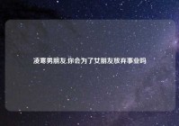 凌寒男朋友,你会为了女朋友放弃事业吗