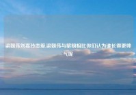 梁朝伟刘嘉玲恋爱,梁朝伟与黎明相比你们认为谁长得更帅气呢