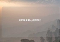 会员聊天群,vip群是什么