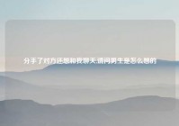 分手了对方还想和我聊天,请问男生是怎么想的