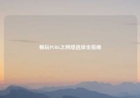 畅玩PUBG之网络选择全指南