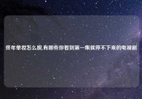 佟年单妆怎么脱,有哪些你看到第一集就停不下来的电视剧