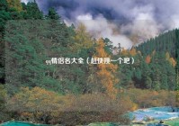 qq情侣名大全（赶快挑一个吧）