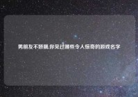 男朋友不娇喘,你见过哪些令人惊奇的游戏名字