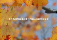 个性伤感签名,伤感个性签名人字好写却难做