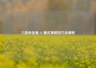 三国杀张角 22 模式策略技巧全解析