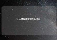 CSGO萌新意识提升全指南