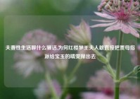 夫妻性生活聊什么骚话,为何红楼梦王夫人敢直接把贾母指派给宝玉的晴雯撵出去