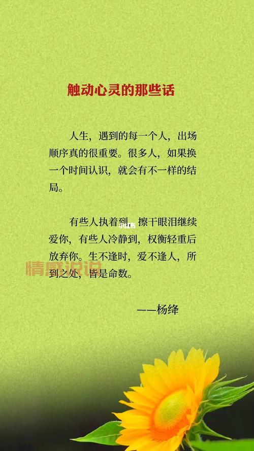 情感说说:那些触动心灵的瞬间