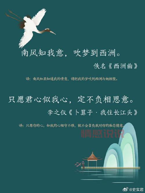 情感诗句说说:古诗中的深情寄托