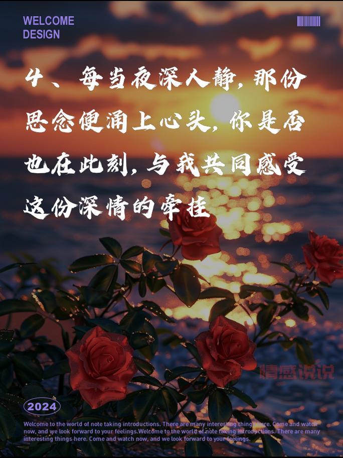 每日情感语录说说：感动你心的文字