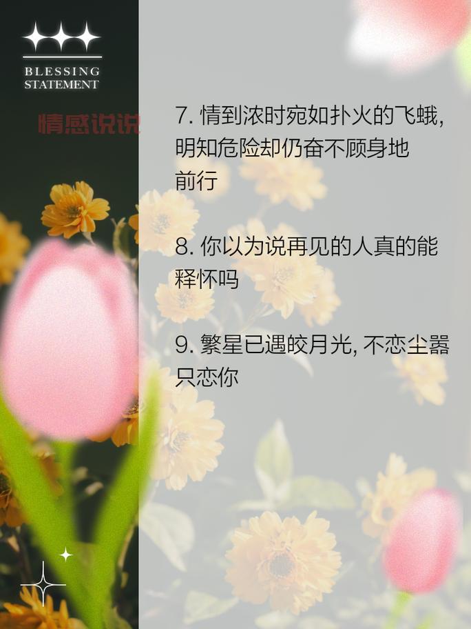 「关于感情与情感的说说:那些触动心灵的瞬间」