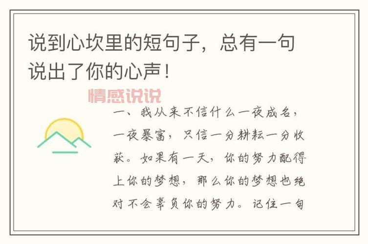 关于情感说说:细腻心声与生活感悟的分享