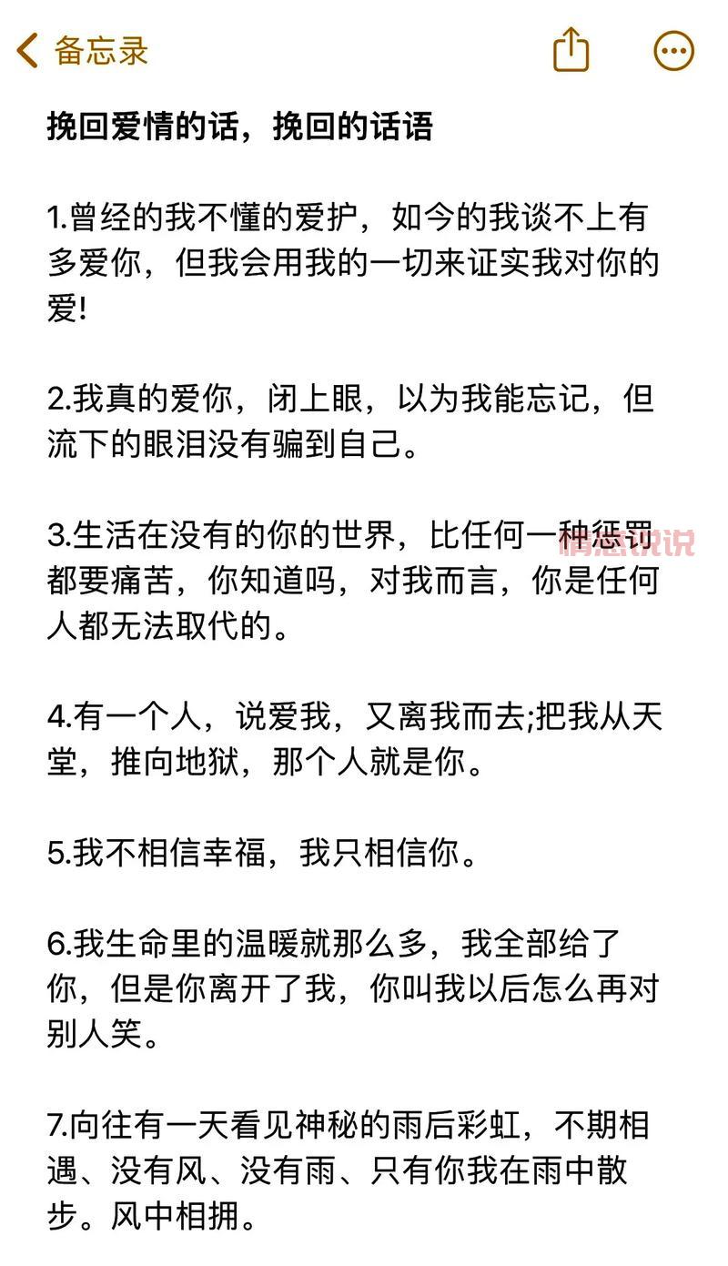 触动心灵的情感挽回说说,助你找回曾经的美好