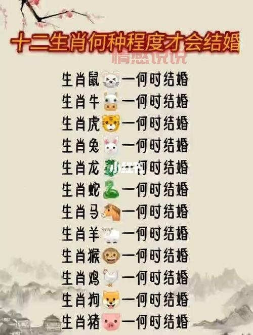 十二生肖婚姻属相配对大全很准,助你找到真爱