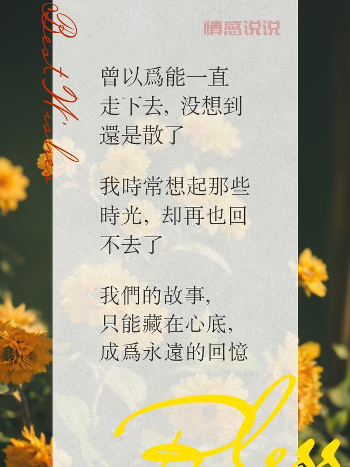 情感长篇说说：沉默中隐藏的深情与遗憾