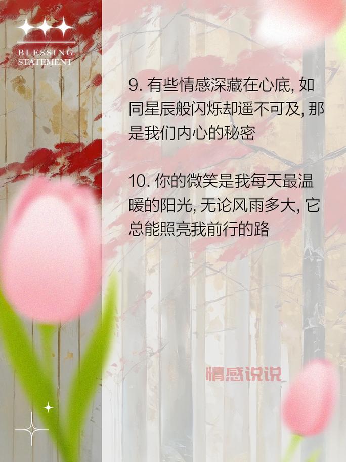 唯美动人的情感说说合集,让心灵驻足