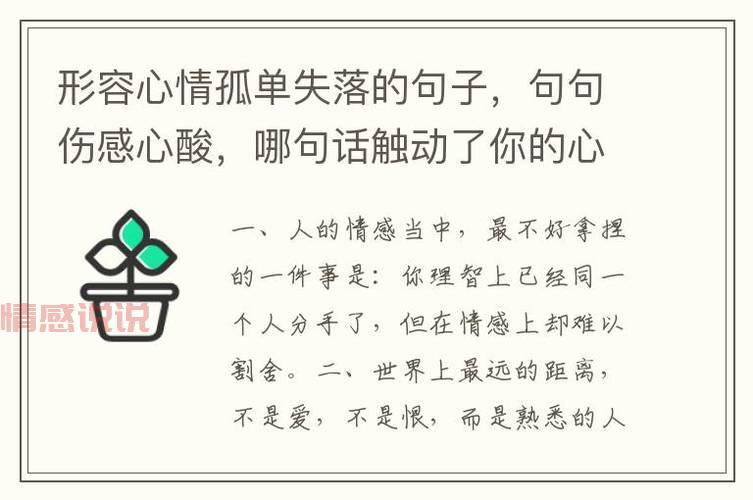 内涵情感说说：生活中的爱与失落