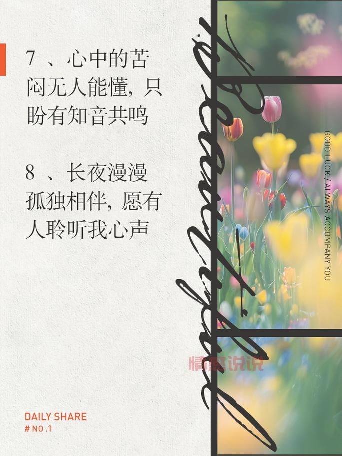 2019年经典情感说说,心情共鸣必看