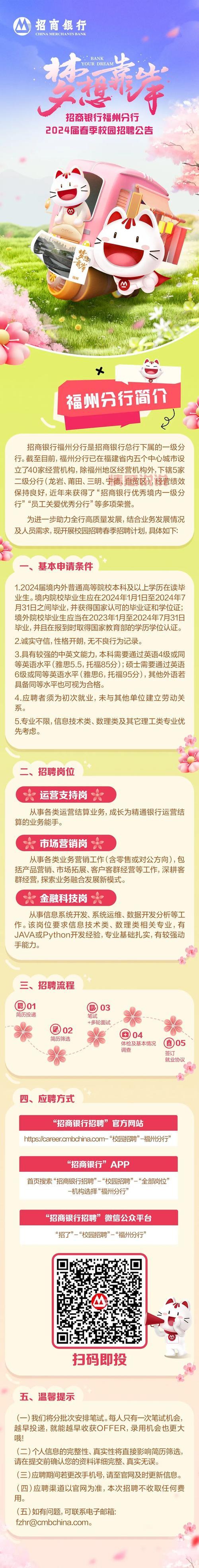 2024年福州市招聘信息:福州各大企业及机关岗位招聘