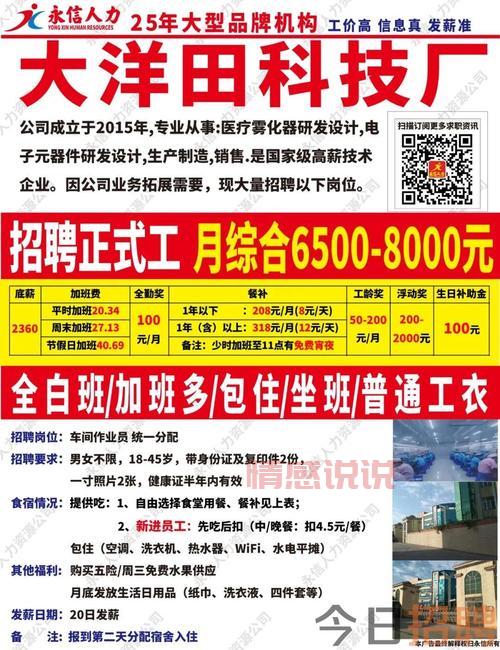 深圳招聘网普工最新岗位，超多职位火热招！