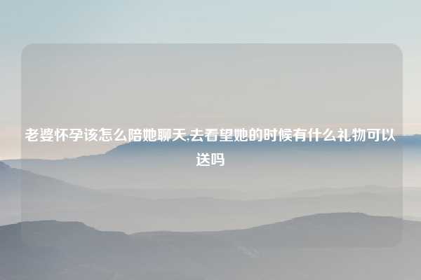 老婆怀孕该怎么陪她聊天,去看望她的时候有什么礼物可以送吗