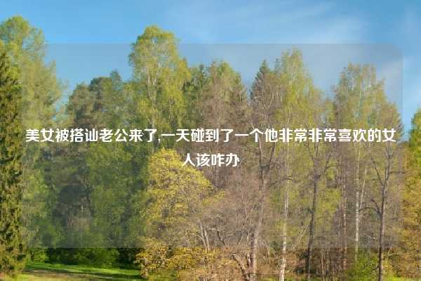 美女被搭讪老公来了,一天碰到了一个他非常非常喜欢的女人该咋办