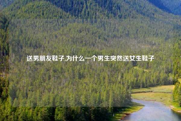 送男朋友鞋子,为什么一个男生突然送女生鞋子