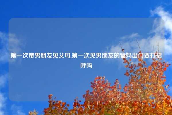 第一次带男朋友见父母,第一次见男朋友的爸妈出门要打招呼吗