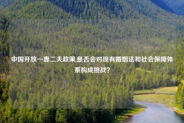 中国开放一妻二夫政策,是否会对现有婚姻法和社会保障体系构成挑战？