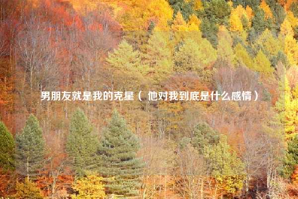 男朋友就是我的克星（ 他对我到底是什么感情）